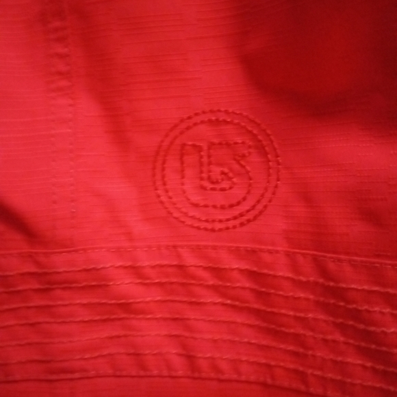 Red Hooded Double-Breasted Jacket - Picture 2 of 7